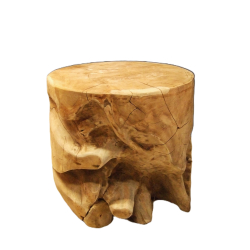 Stolik podręczny kawowy z kawałka korzenia drewno TEAK 40x40cm